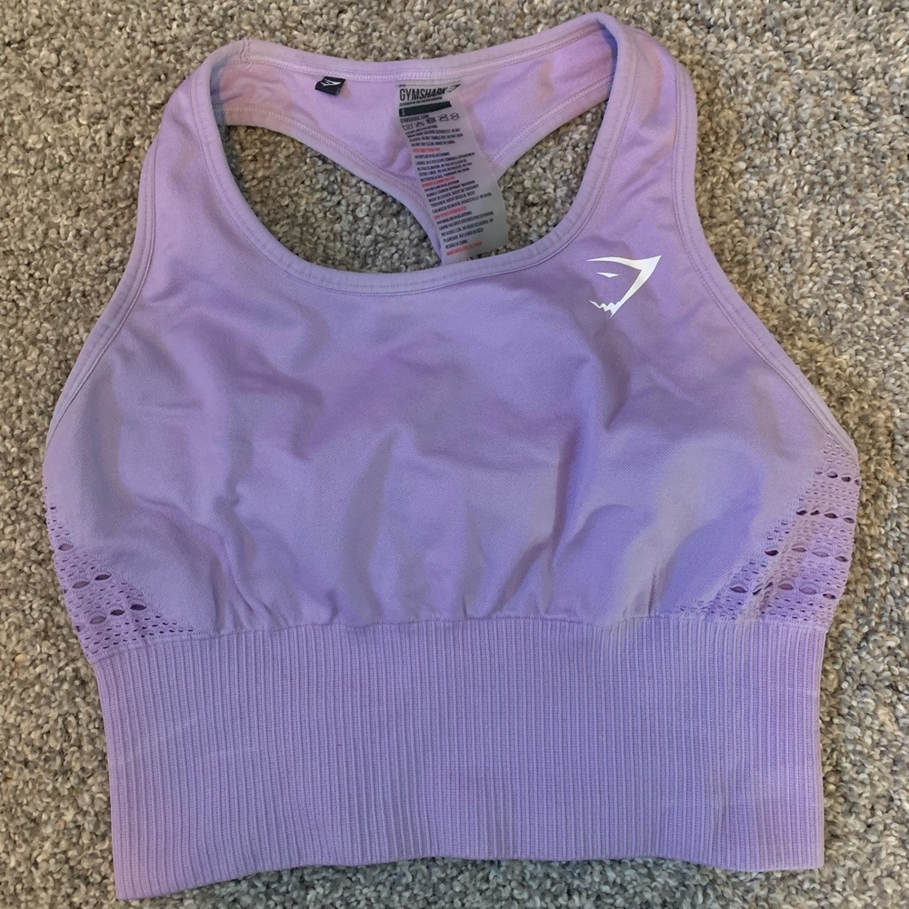Lilac Gymshark Highneck Sportsbra
